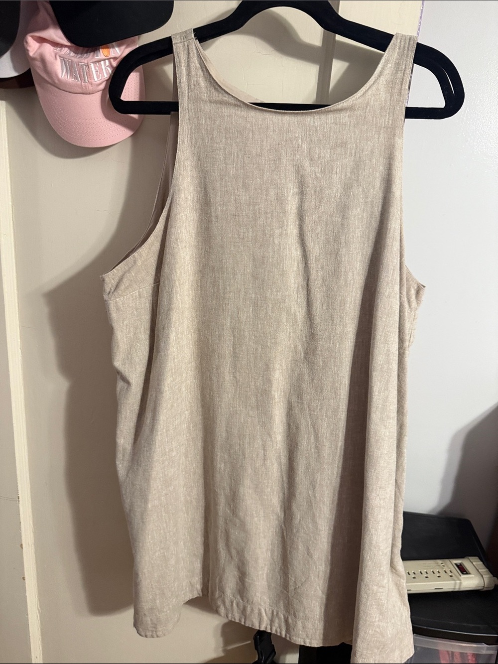 Abercrombie & Fitch Neutral Beige Linen-Blend Top